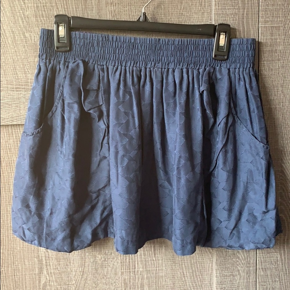 Silence & Noise Navy Mini Skirt w/ Pockets